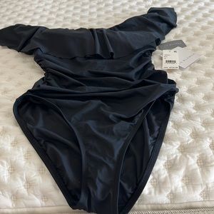 La Blanca brand new off the shoulder one piece bathing suit